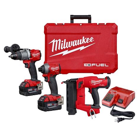 Milwaukee Tool M18 Fuel 18v Lithium Ion Brushless Cordless 3 Tool Combo