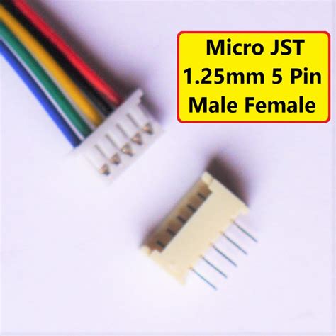 Micro Jst Mm Pin Male Pcb Header Female Connector With Cable