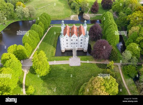 aerial view of Ahrensburg castle Stock Photo - Alamy