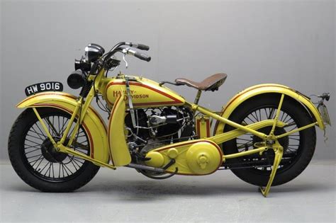 Старинный мотоцикл Harley Davidson 30v 1930 Ретро мотоциклы