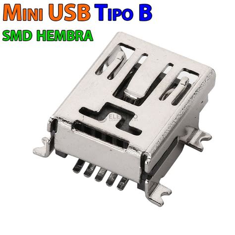 Conector Micro Usb Tipo B Hembra Soldar Smd Patas