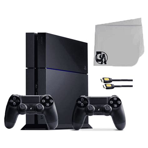 Restored Sony PlayStation 4 1TB Gaming Console Black with BOLT AXTION with 2 Controller Bundle ...