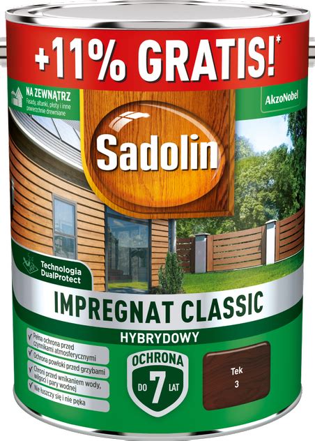 Impregnat Classic Hybrydowy Tek L Sadolin Akzo Nobel Lakierobejce