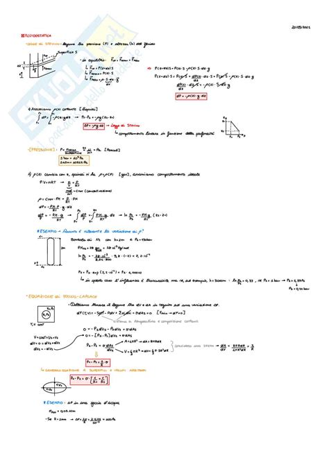 Appunti Ed Esercitazioni Di Meccanica Dei Fluidi
