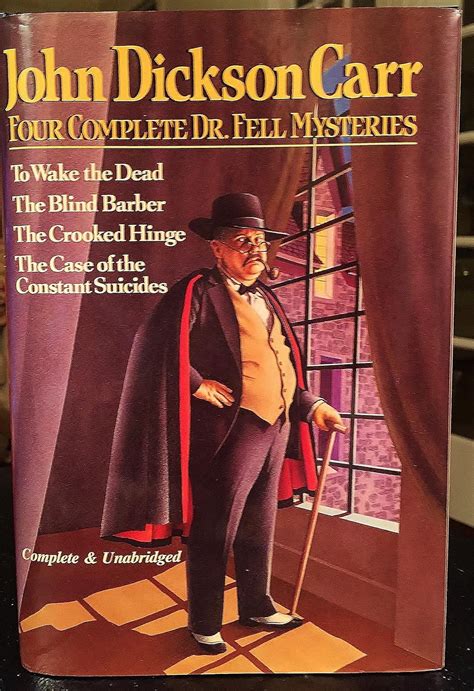 John Dickson Carr 4 Complete Dr Fell Mysteries To Wake The Dead The Blind Barber The