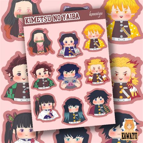 Jual Sticker Bluelock Jujutsu Kaisen Chibi Gojo Sukuna Nagi Bachira