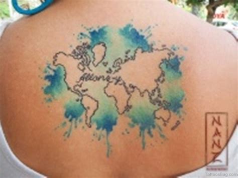 Outlandish Map Tattoos For Back Tattoo Designs Tattoosbag