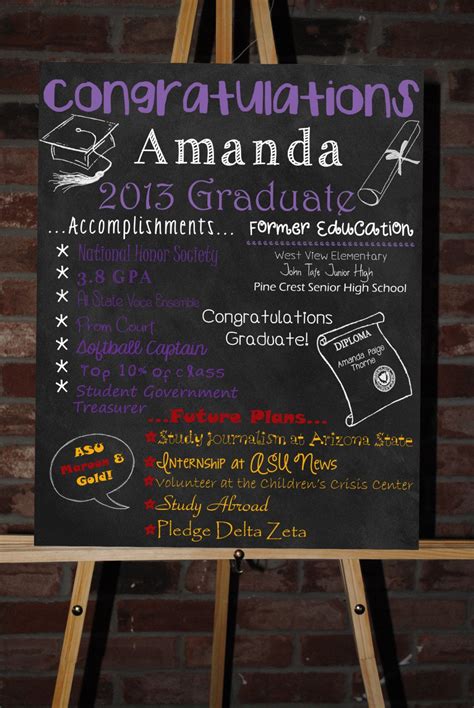 Free Printable Graduation Poster Design Ideas