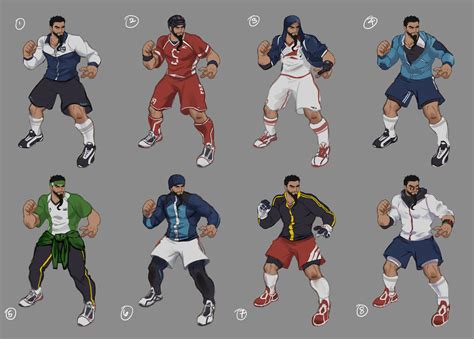 Rashid Sporty Costume Concept Art Street Fighter V Art Gallery