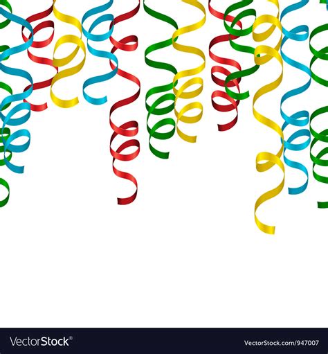 Party streamers background Royalty Free Vector Image