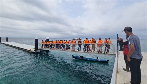 NUSABALI Jembatan Pelabuhan Banjar Nyuh Nusa Penida Sukses Jalani