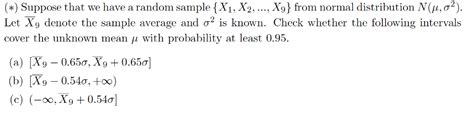 Solved Suppose That We Have A Random Sample X1 X2