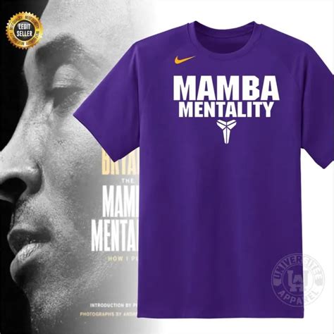 NBA Los Angeles Lakers Kobe Bryant Shirt MAMBA Mentality Tshirt Kobe