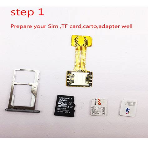 Hybrid Dual 2 SIM Card Adapter converter (Micro) - Just Click