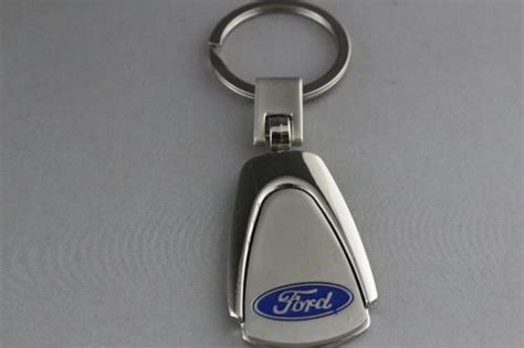 Buy Ford Tear Drop Metal Key Chain Ring Tag Key Fob Logo Lanyard