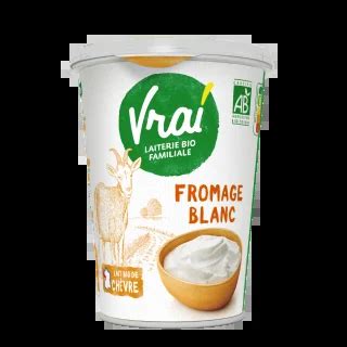 Fromage blanc bio nature au lait de chèvre VRAI Olga Restaurations