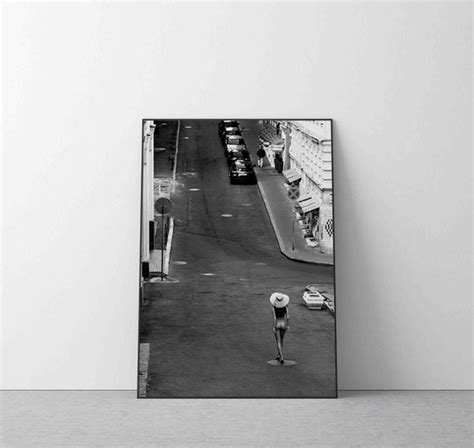 Naked Nude Women Walking Poster Print Black And White Wall Art Etsy