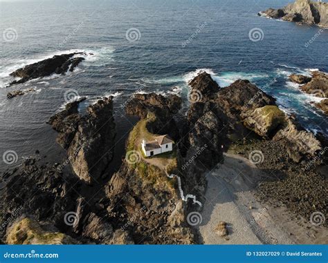 meiras stock image image  cliff spain view meiras