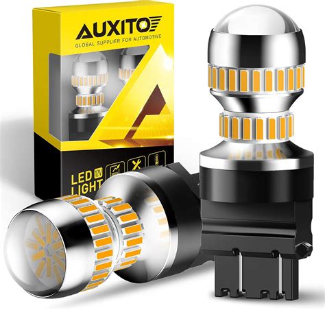 Auxito Led Turn Signal Bulb Led Bulbs Amber Yellow Brighter