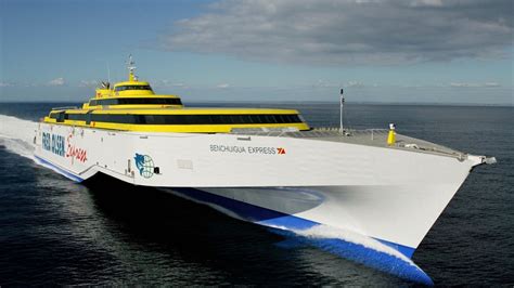 The Largest Trimaran Ferry The Benchijigua Express Updated