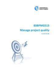 Bsbpmg Learner Guide V Pdf Bsbpmg Manage Project Quality