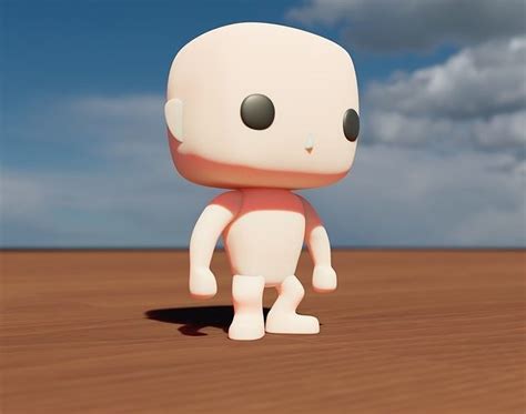 Funko Pop Base Male Free 3d Model Cgtrader