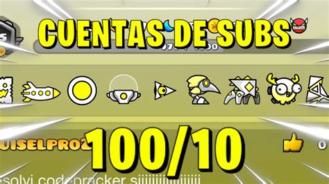 Viendo Cuentas De Subs De Geometry Dash Si Participas Entras En Un