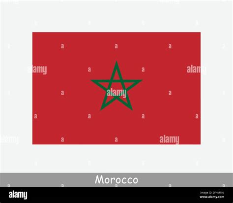 Moroccan Flag Red Green Pentagram Banque De Photographies Et Dimages à