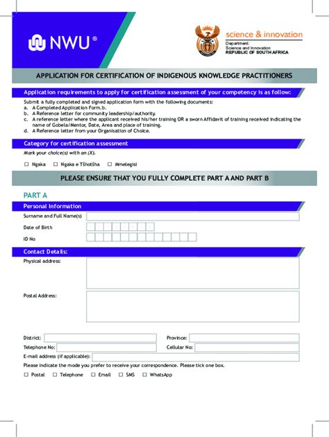 Fillable Online Nwu A Ik Practitioners Form Eng Ch Fax Email