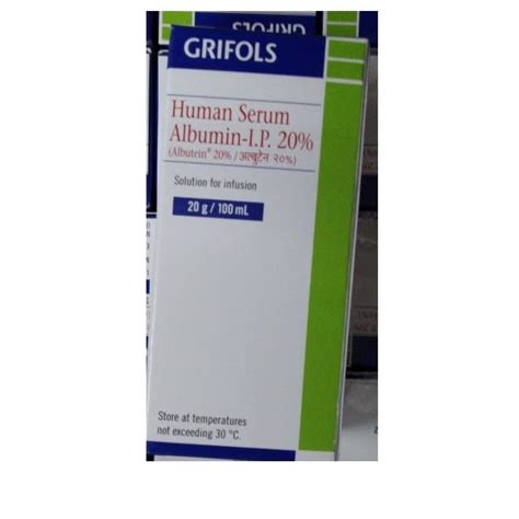 Grifols 20 100ml Name Patient Medical Supply Pharmaceutical Export