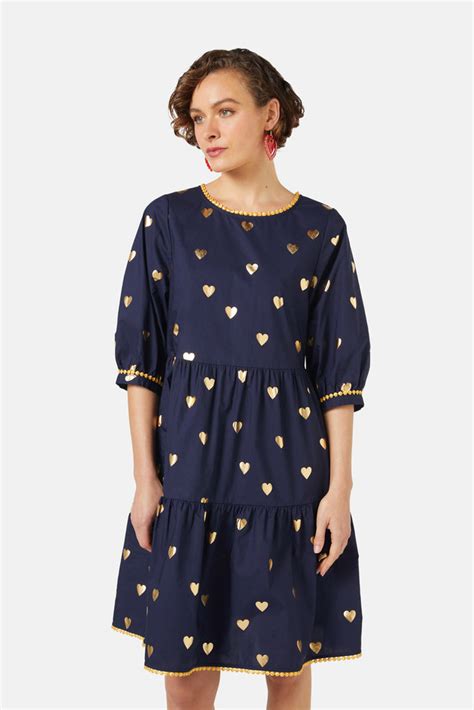 Gold Romance Smock Dress Gorman