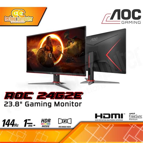 Jual MONITOR AOC 24G2E 70 Gaming Monitor 24 Inch FHD 1920 X 1080