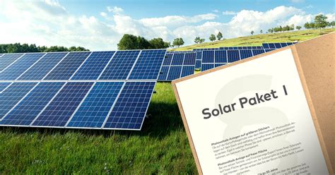 Solarpaket 1 Ein neuer Horizont für Photovoltaik