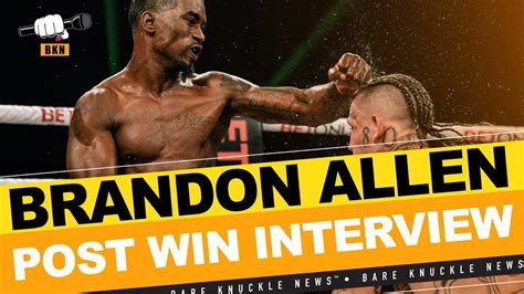 BKFC Fight Night Tampa 2 Brandon Allen Exclusive Interview