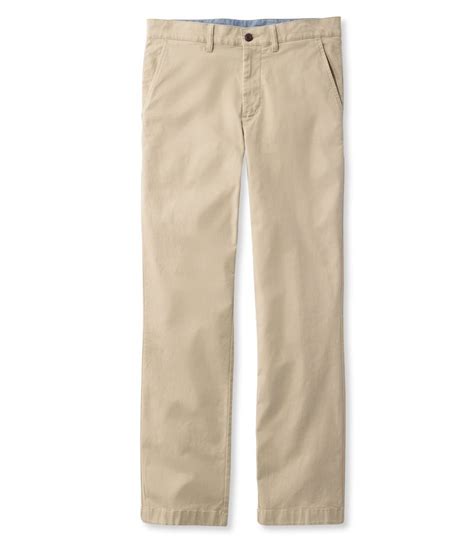 Mens Lakewashed Stretch Khakis Standard Fit Straight Leg Pants At Llbean