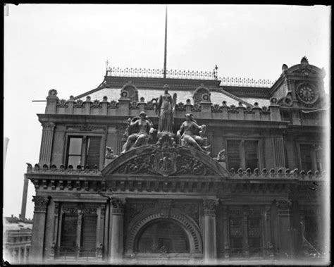 New Orleans 1917 Upper Part Of Facade Of Old Cotton Exchange Building