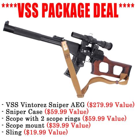 vss vintorez sniper package deal airsoft tulsa