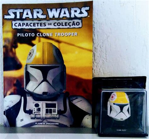 Capacete Colecion Vel Star Wars Piloto Clone Trooper Fasciculo