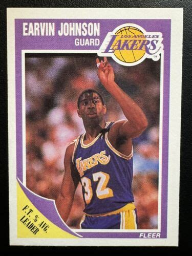 Fleer Earvin Magic Johnson La Laker Hof Ebay