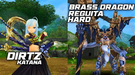 TORAM ONLINE Katana Man Vs Brass Dragon Reguita HARD Solo No Potion