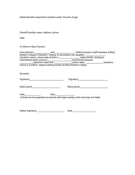 Free Notarized Letter Templates Notary Letters Templatearchive