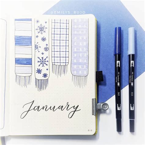 January Bullet Journal Cover Spreads 29 Juelzjohn