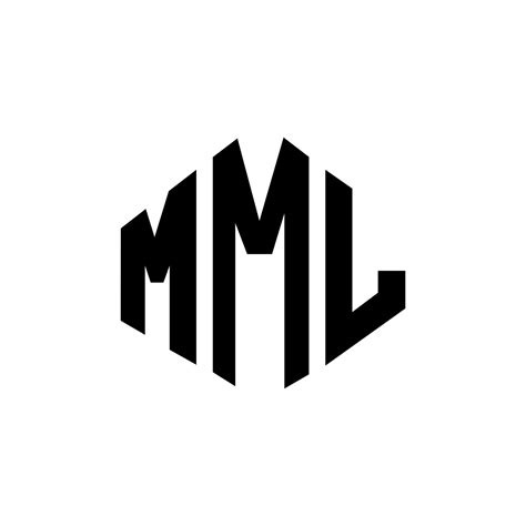 Diseño De Logotipo De Letra Mml Con Forma De Polígono Diseño De Logotipo En Forma De Cubo Y