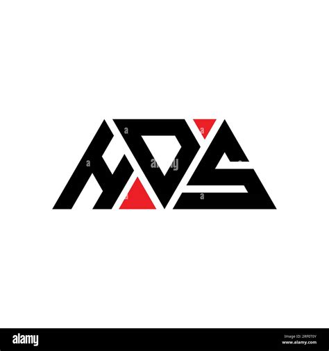 HDS triangle letter logo design with triangle shape. HDS triangle logo ...