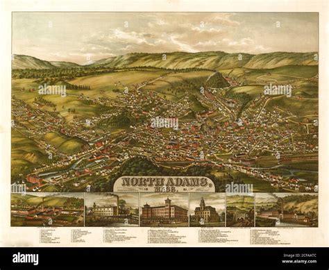 North Adams, Massachusetts 1881 Stock Photo - Alamy