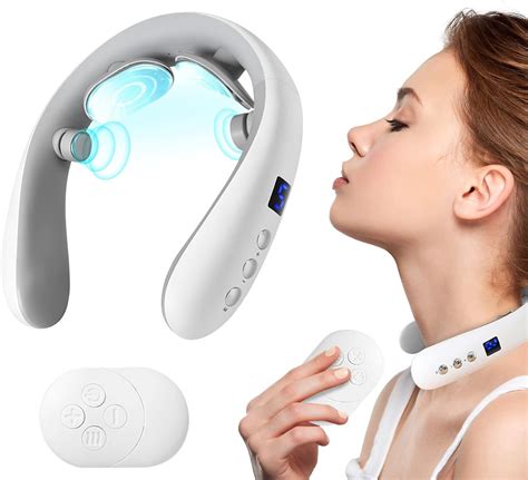 Neck Massager With Heat Portable Electric Neck Massager For Pain Relief Deep Tissue Lymphatic