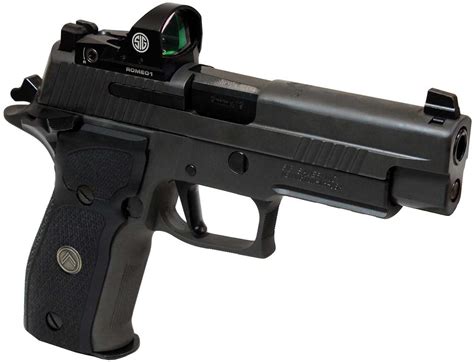 Sig Sauer P Legion Sao Pistol W Romeo Sight Mm In Checkered