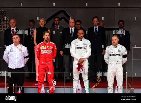 The Podium L To R Ron Meadows Gbr Mercedes Gp Team Manager