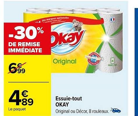 Promo Essuie Tout Okay Chez Carrefour Icatalogue Fr