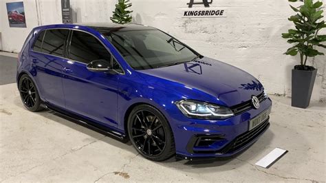 Vw Golf R Mk Dsg Dr Lapiz Blue Panoramic Roof Maxton Kit